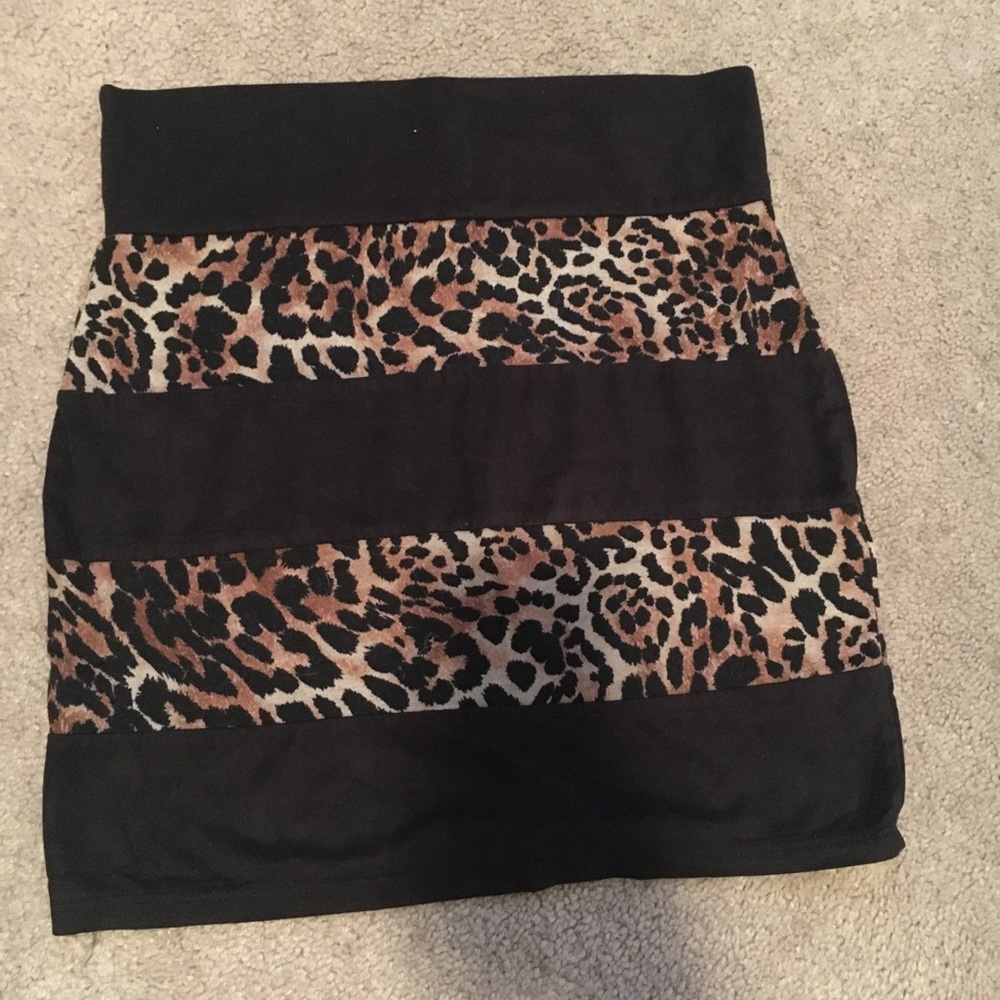 Striped Cheetah Skirt